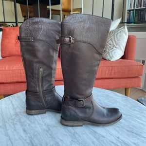FRYE Phillip Riding Boot 5.5 Dark Brown